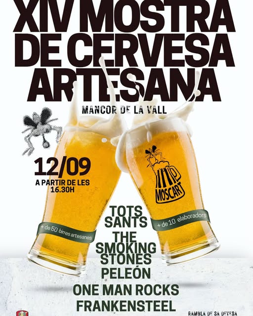 Afișul XIV Mostra de Cervesa Artesana din Mancor de la Vall