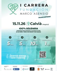 Cartel de I Carrera Fundación Marco Asensio en Calvià