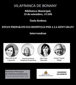 Masă rotundă despre spitale și persoane în vârstă la Vilafranca de Bonany