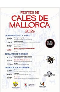 Afișul oficial al Festes de Cales de Mallorca 2026